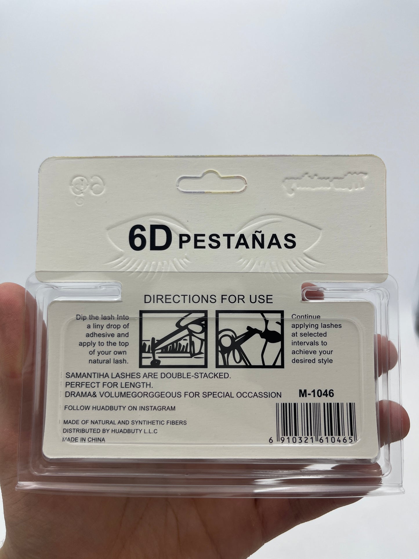 Pestaña Postiza 6D - Paquete de 12 piezas 8.67 c/u