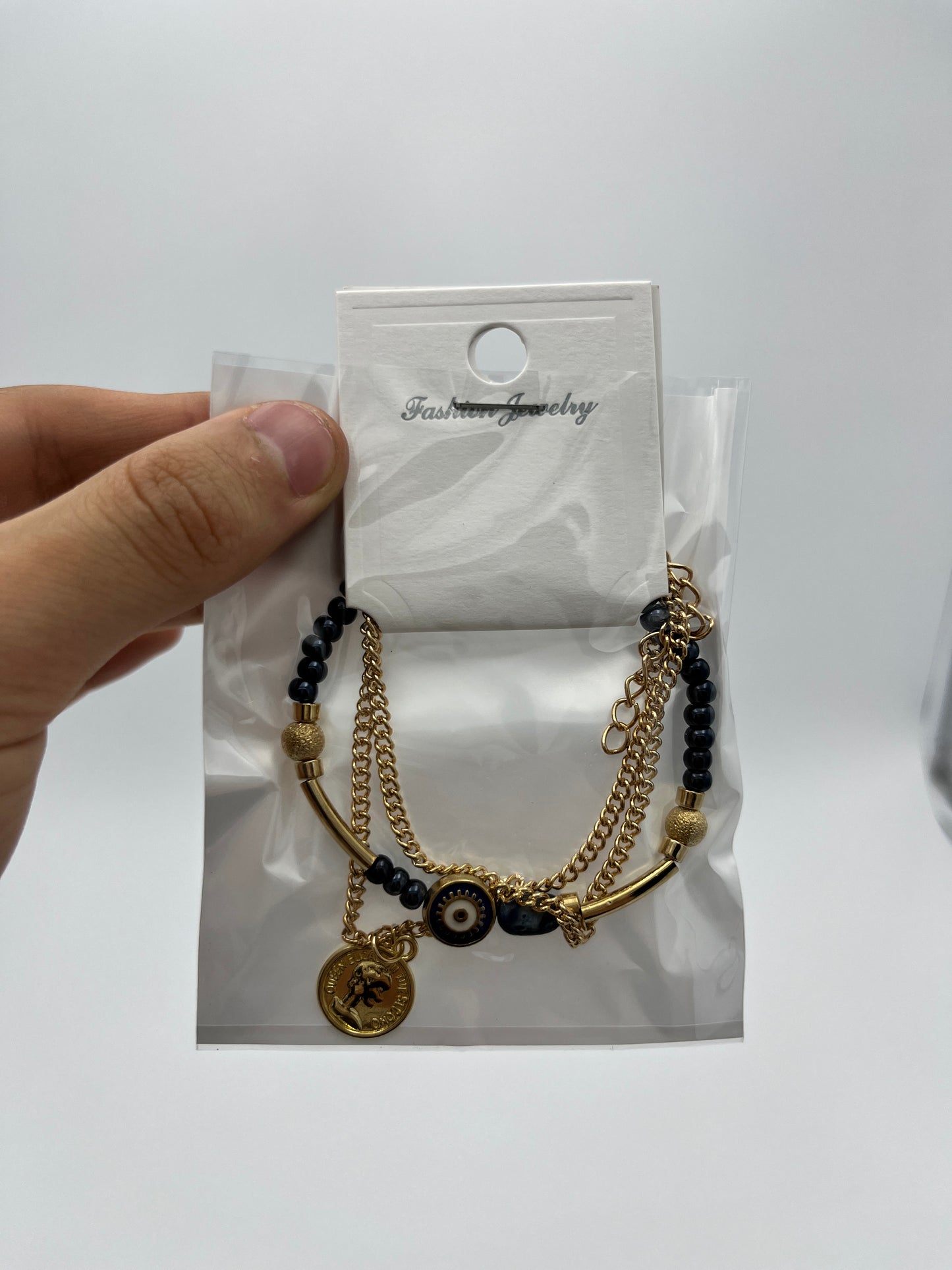 Pulsera c/Piedras y Cuentas - Paquete de 12 piezas $14.08 c/u