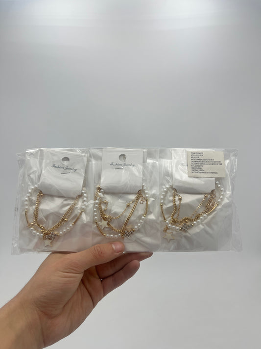 Pulsera c/Piedras y Cuentas - Paquete de 12 piezas $14.08 c/u