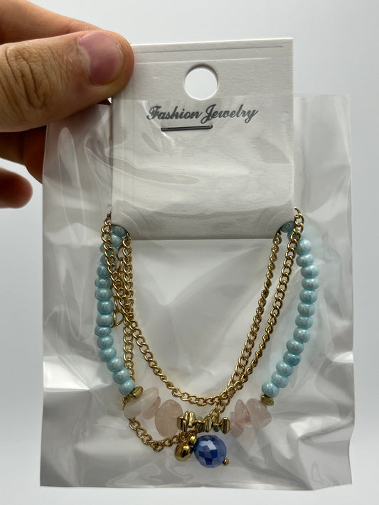 Pulsera c/Piedras y Cuentas - Paquete de 12 piezas $14.08 c/u