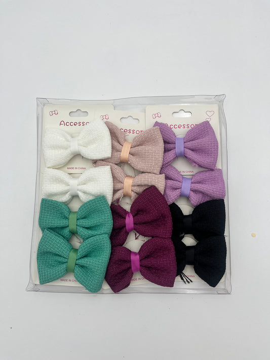 Moño Mediano Colores - Paquete de 12 piezas 7.42 c/u