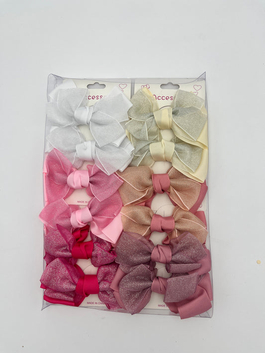 Moño Mediano Colores - Paquete de 12 piezas 7.42 c/u