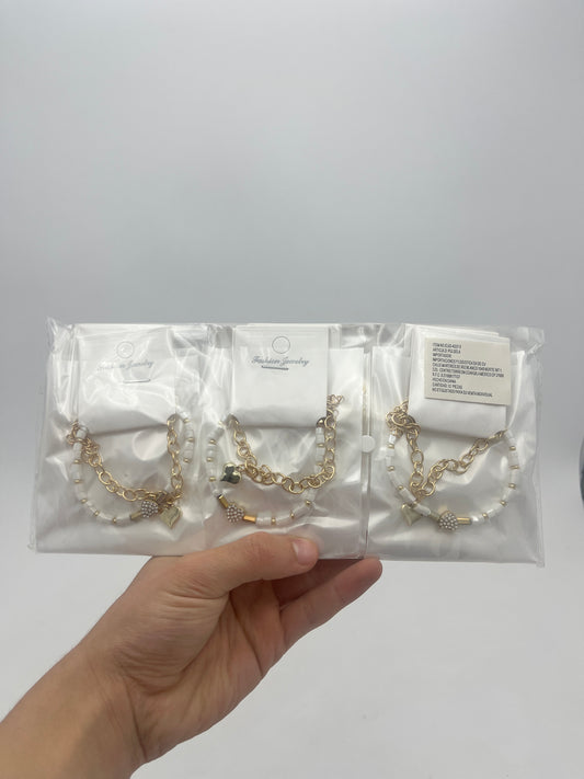 Pulsera c/Piedras y Cuentas - Paquete de 12 piezas $14.08 c/u