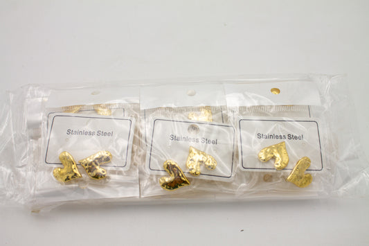 Arete de Acero Inoxidable Corazón - Paquete de 12 piezas $16.33 c/u