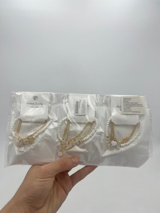 Pulsera c/Piedras y Cuentas - Paquete de 12 piezas $14.08 c/u